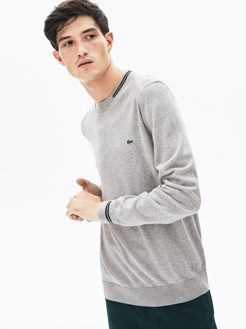 

Lacoste Men Grey Solid Sweater