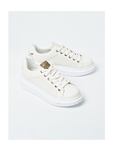 

Ginger by Lifestyle Women White Sneakers