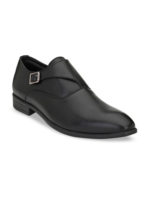 

RODOLFO DARRELL Men Black Solid Formal Monks