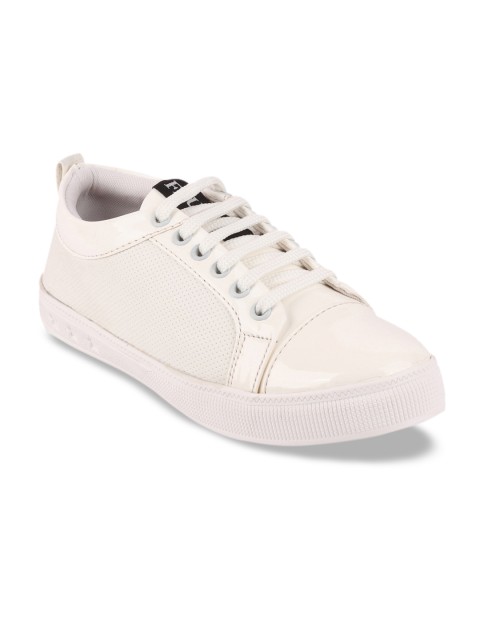 

FAUSTO Women White Lightweight Colourblocked Sneakers