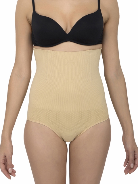

Laceandme Women Nude-Coloured Solid Shaper Briefs 4400