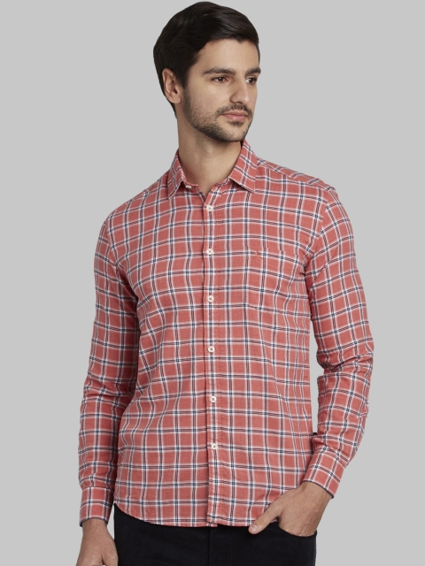 

Parx Men Multicoloured Slim Fit Checked Casual Shirt, Multi