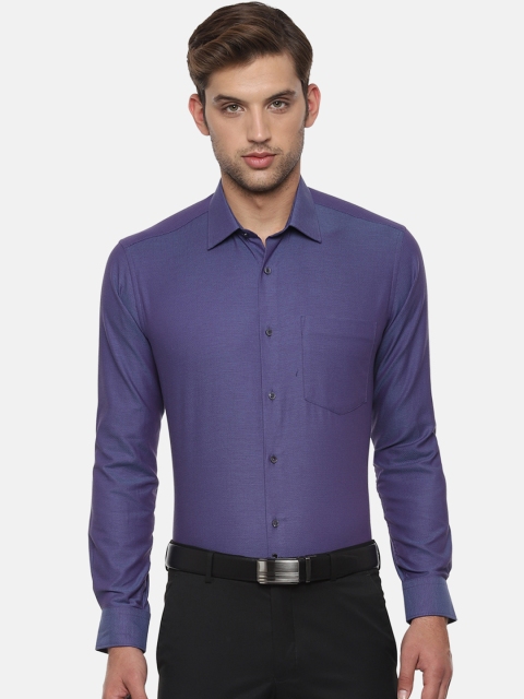 

Van Heusen Men Purple Regular Fit Self Design Formal Shirt