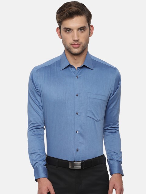 

Van Heusen Men Blue Regular Fit Solid Formal Shirt