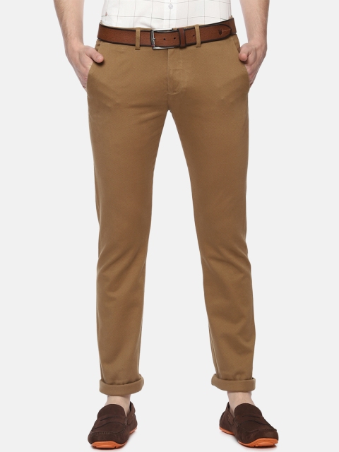 

Allen Solly Men Khaki Slim Fit Solid Regular Trousers