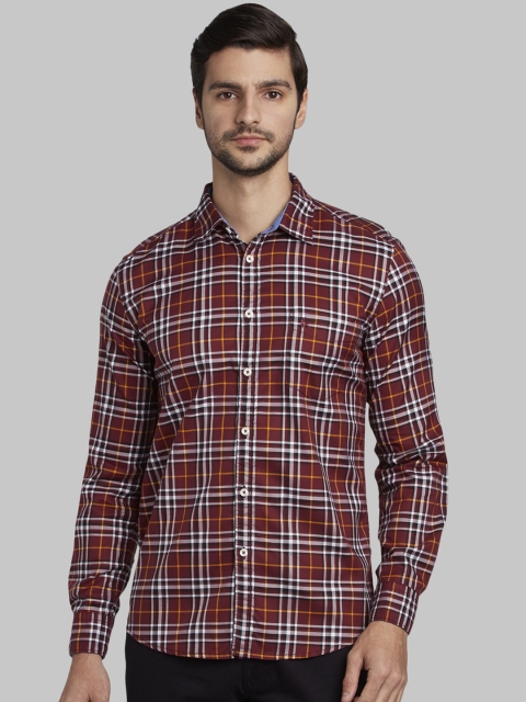 

Parx Men Multicoloured Slim Fit Checked Casual Shirt, Multi