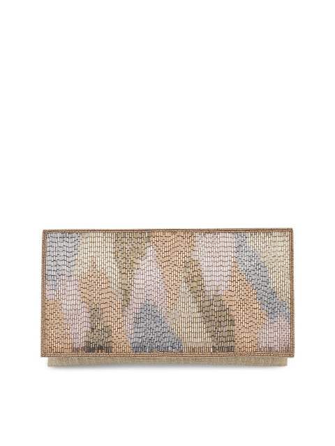 

Mochi Gold-Toned Embellished Envelope Clutch