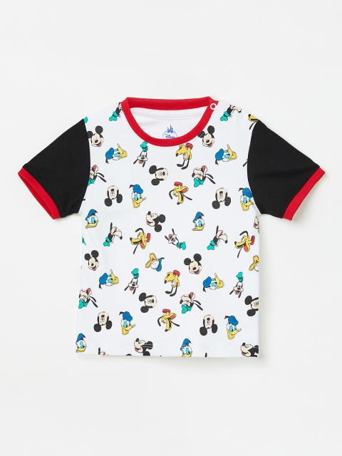 

Juniors by Lifestyle Boys White Printed Round Neck T-shirt
