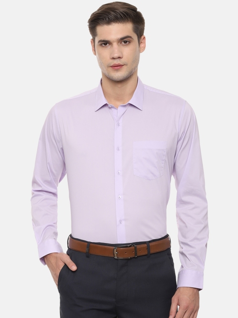 

Van Heusen Men Lavender Slim Fit Solid Formal Shirt