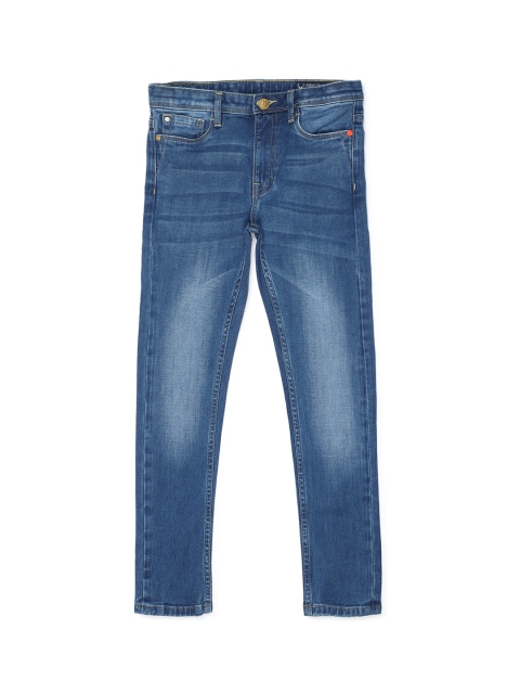 

Allen Solly Junior Boys Blue Regular Fit Mid-Rise Clean Look Stretchable Jeans