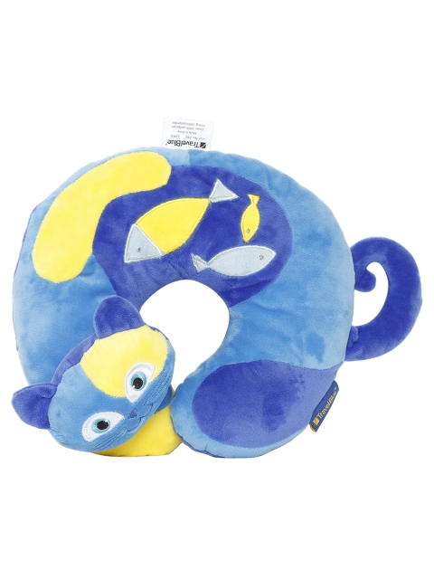 

Travel Blue Kids Blue and Yellow Kitty The Cat Travel Neck Pillow