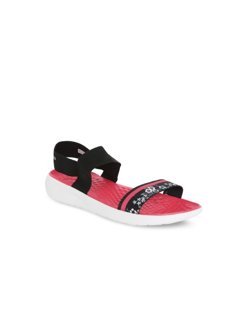 

Crocs Women Black Printed Open Toe Flats