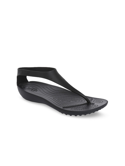 

Crocs Women Black Solid Slip-On Flip-Flops