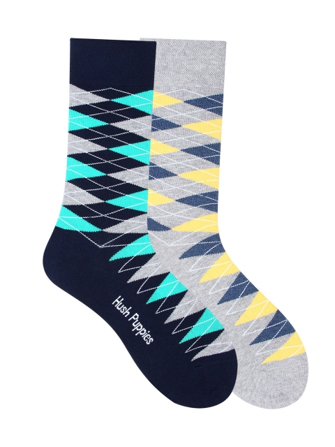 

Hush Puppies Men Pack of 2 Assorted Patterned Calf Length