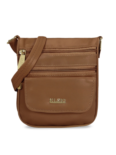 

KLEIO Brown Solid Sling Bag