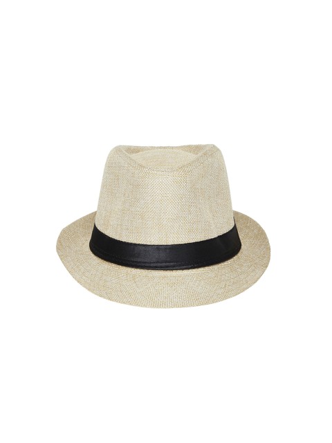 

Alvaro Castagnino Men Beige Solid Fedora Hat