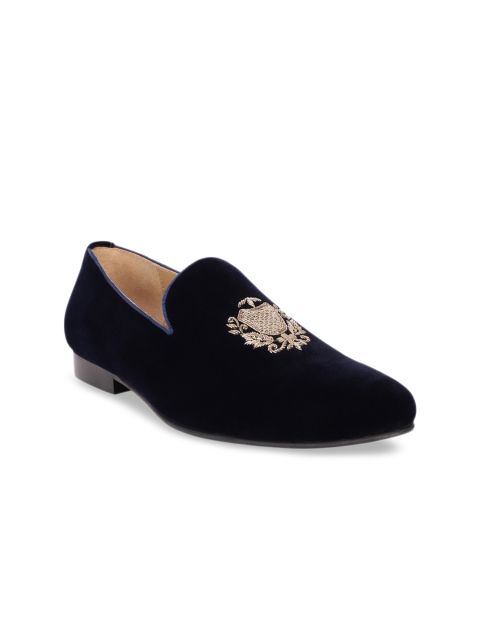 

BERZERI Men Black Suede Loafers