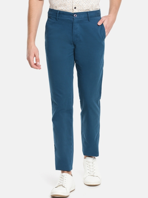 

JDC Men Blue Regular Fit Solid Chinos