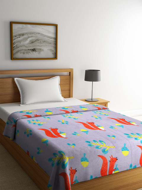 

Cortina Multicoloured Ethnic Motifs AC Room 233 GSM Single Bed Blanket, Multi