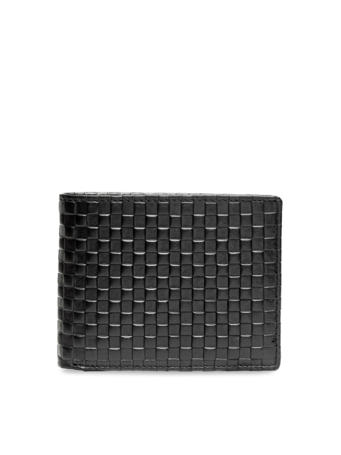 

Teakwood Leathers Men Black Solid Two Fold Wallet