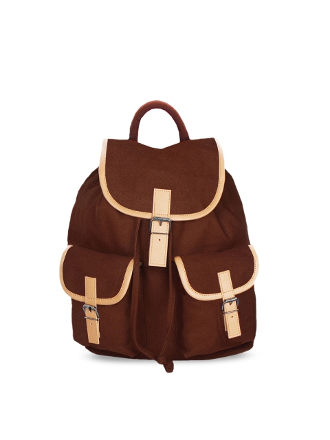 

Anekaant Women Brown Solid Backpack