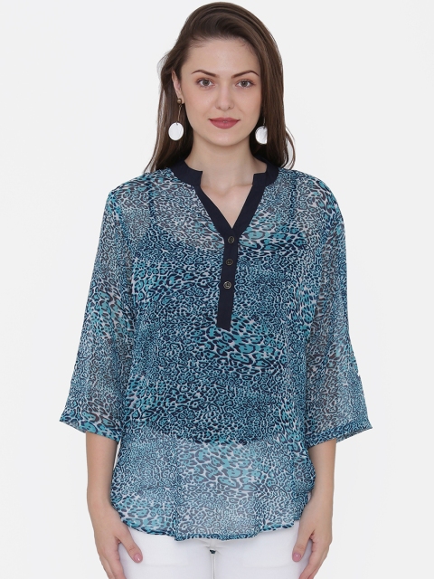 

Private Lives Women Off-White Printed Shirt Style Top