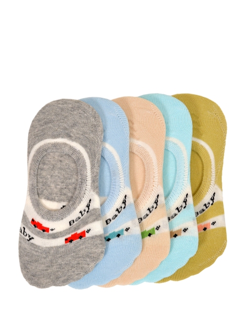 

MARC Kids Pack of 5 Multicoloured Patterned Shoe Liners, Multi