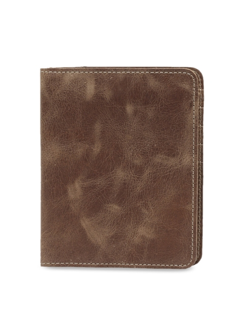 

Teakwood Leathers Men Brown Solid Two Fold Leather Wallet