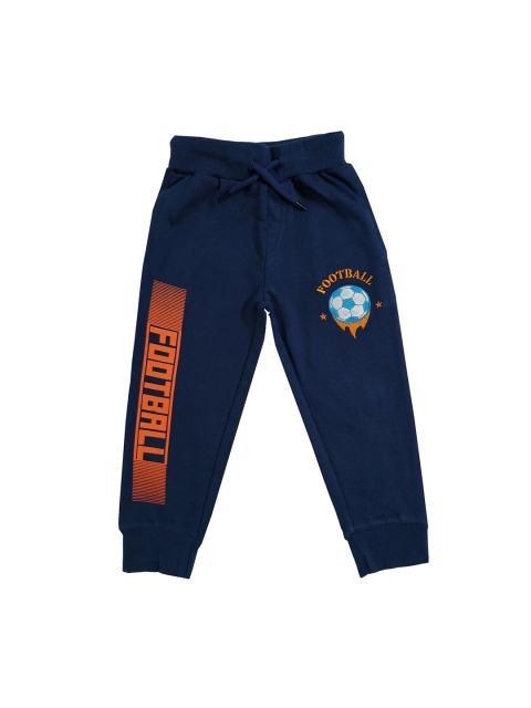 

KiddoPanti Boys Navy Blue Solid Joggers
