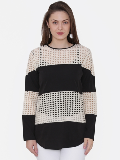 

Private Lives Women Black Self Design Top