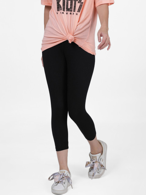

DIXCY SCOTT Slimz Women Black Solid Leggings