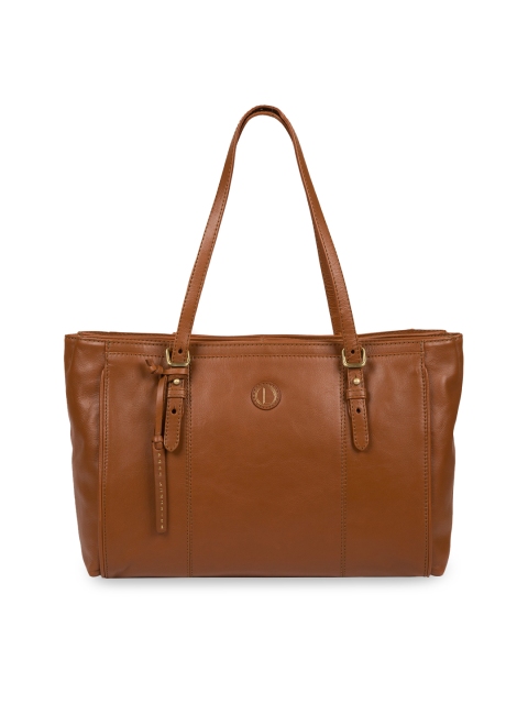 

PURE LUXURIES LONDON Women Camel Brown Solid Genuine Leather Wollerton Shoulder Bag