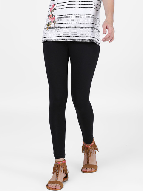 

DIXCY SCOTT Slimz Women Black Solid Leggings