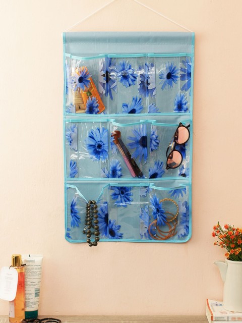 

Cortina Unisex Blue Printed Handbag Organiser