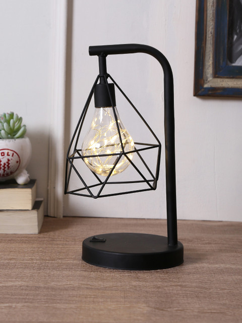 

TAYHAA Black Metal Table Top LED String Lights