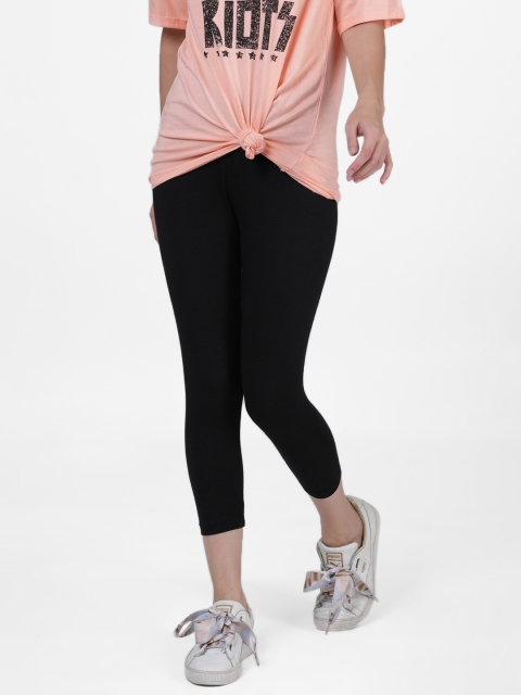 

DIXCY SCOTT Slimz Women Black Solid Leggings
