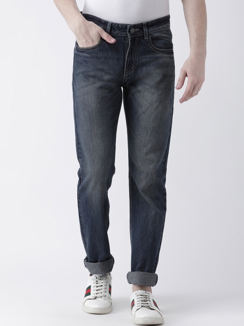 

FEVER Men Blue Straight Fit Mid-Rise Clean Look Jeans