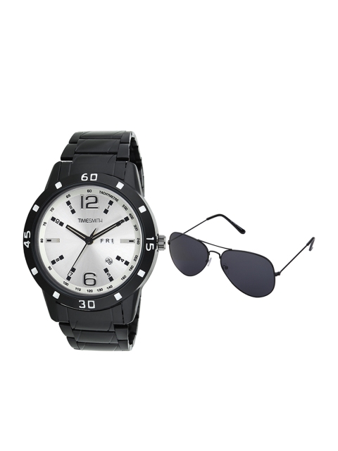 

TIMESMITH Men White Analogue Watch with Free Sunglasses TSC-037-WMG-002