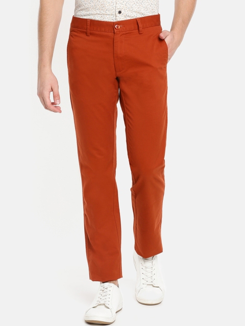 

JDC Men Red Regular Fit Solid Regular Trousers