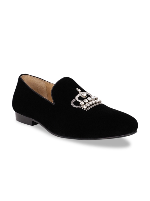 

BERZERI Men Black Slip-On Sneakers