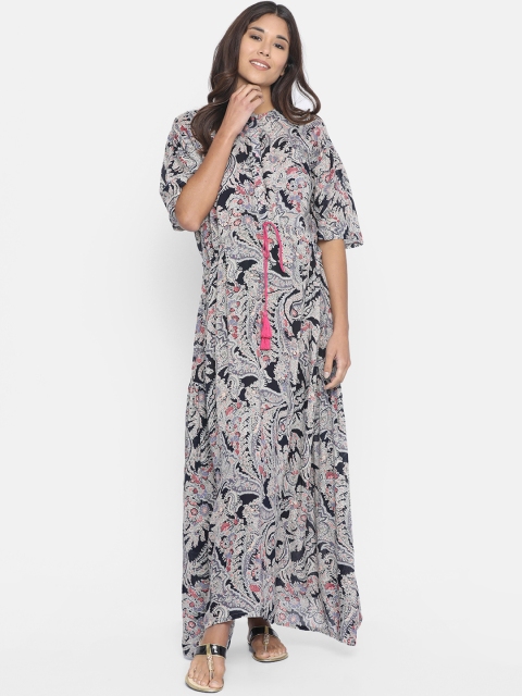 

The Kaftan Company Women Multicoloured Printed Maternity Kaftan Dress, Multi