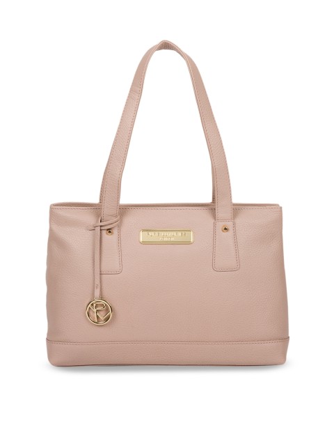 

PURE LUXURIES LONDON Women Pink Solid Genuine Leather Kate Handbag, Peach