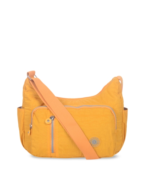 

BAHAMA Crinkle Range Unisex Yellow Solid Messenger Bag