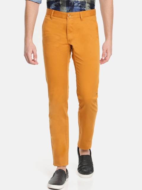 

JDC Men Orange Regular Fit Solid Regular Trousers