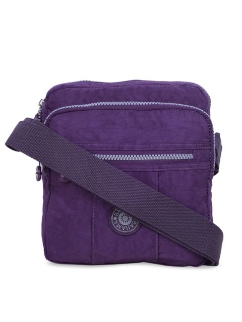 

BAHAMA Crinkle Range Unisex Purple Solid Lightweight Messenger Bag