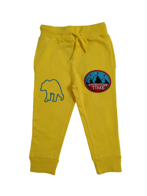 

KiddoPanti Boys Yellow Solid Joggers