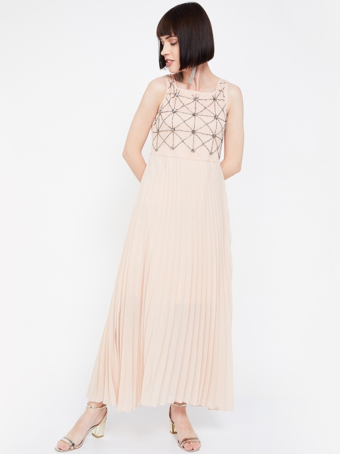 

CODE by Lifestyle Women Embellished Pink Fit and Flare Dress
