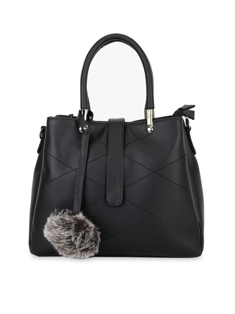 

yelloe Black Solid Handheld Bag