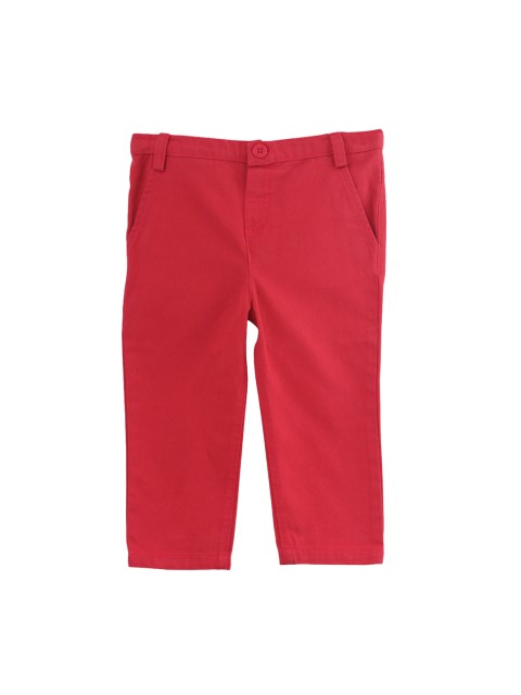 

Beebay Boys Red Regular Fit Solid Regular Trousers