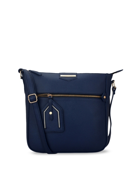

Lapis O Lupo Navy Blue Solid Sling Bag